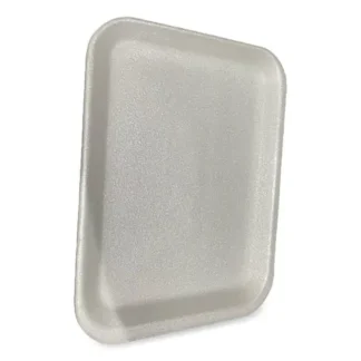 GEN Meat Trays, #4S, 9.5 x 7.25 x 0.5, White, Foam, 500/Carton