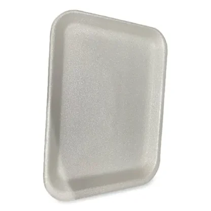 GEN Meat Trays, #4S, 9.5 x 7.25 x 0.5, White, Foam, 500/Carton