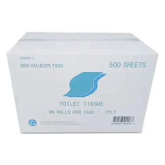 GEN Standard Small Roll 2-Ply White Bath Tissue