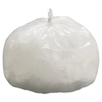 General Supply High-Density Can Liners, 33 gal, Natural, 25 Bags/Roll, 20 Rolls/Carton