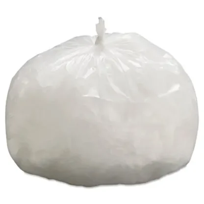 General Supply High-Density Can Liners, 33 gal, Natural, 25 Bags/Roll, 20 Rolls/Carton