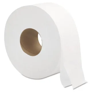 General Supply Jumbo Roll Bath Tissue, Septic Safe, 2-Ply, White