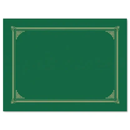 Geographics® Certificate/Document Cover, Green, 6/Pack