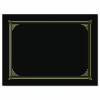 Geographics® Certificate/Document Cover, Metallic Gray, 6/Pack
