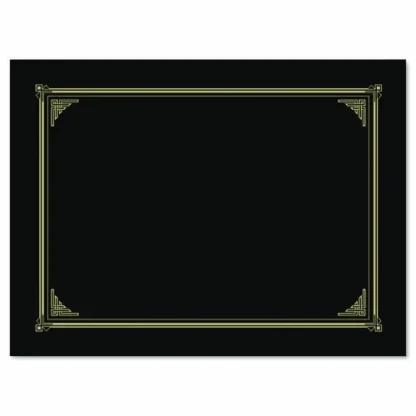 Geographics® Certificate/Document Cover, Metallic Gray, 6/Pack