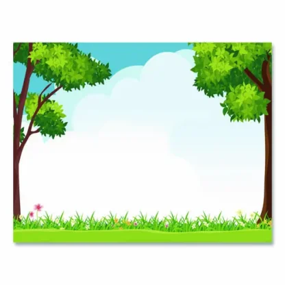 Geographics® Tree Free Award Certificates, Green/Brown/Blue, Outside Scene Border, 15 Pack