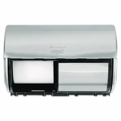 Georgia Pacific® Professional Compact Coreless Side-by-Side 2-Roll Dispenser, Stainless Steel