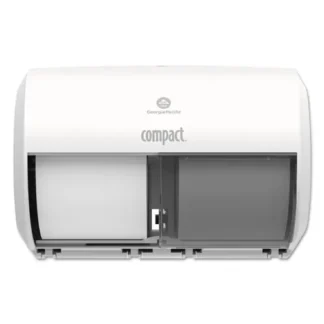 Georgia Pacific® Professional Compact Coreless Side-by-Side 2-Roll Tissue Dispenser, White