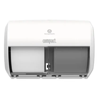 Georgia Pacific® Professional Compact Coreless Side-by-Side 2-Roll Tissue Dispenser, White