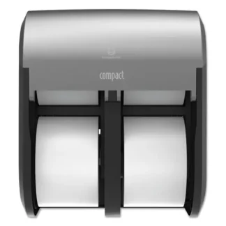 Georgia Pacific® Professional Compact Quad Vertical 4-Roll Coreless Dispenser, Stainless Steel