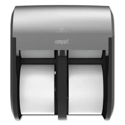 Georgia Pacific® Professional Compact Quad Vertical 4-Roll Coreless Dispenser, Stainless Steel