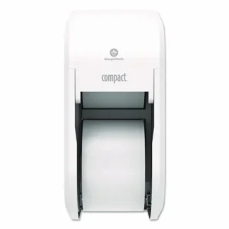 Georgia Pacific® Professional Compact Vertical 2-Roll Coreless Tissue Dispenser, White