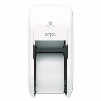 Georgia Pacific® Professional Compact Vertical 2-Roll Coreless Tissue Dispenser, White