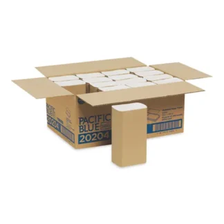 Georgia Pacific® Professional Pacific Blue Basic Folded Paper Towel, 1-Ply, 9.2 x 9.4, White, 250/Pack, 16 Packs/Carton