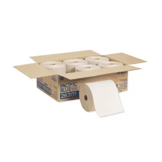 Georgia Pacific® Professional Pacific Blue Basic Nonperforated Paper Towels, 1-Ply, 7.78 x 800 ft, Brown, 6 Rolls/Carton