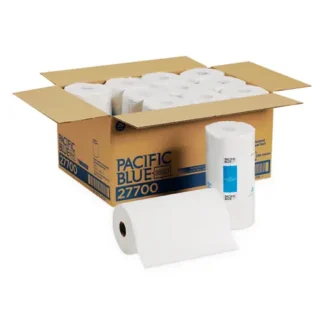 Georgia Pacific® Professional Pacific Blue Select Two-Ply Perforated Paper Kitchen Roll Towels, 2-Ply, 11 x 8.8, White, 250/Roll, 12 Rolls/Carton
