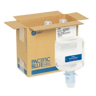 Georgia Pacific® Professional Pacific Blue Ultra Automated Sanitizer Dispenser Refill Foam Hand Sanitizer, 1,000 mL, Fragrance-Free, 3/Carton