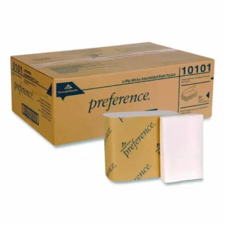 Georgia Pacific® Professional Singlefold Interfolded Bathroom Tissue, Septic Safe, 1-Ply, White, 400 Sheets/Pack, 60 Packs/Carton