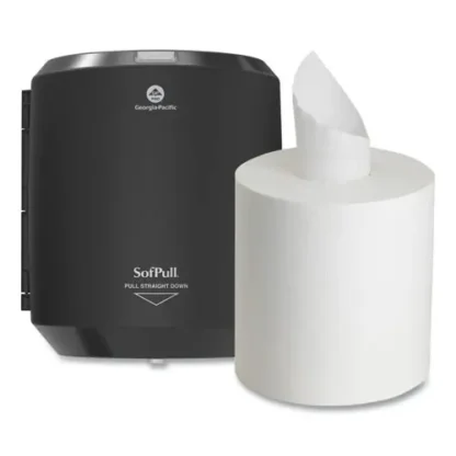 Georgia Pacific® Professional SofPull CenterPull Hand Towel Dispenser, Black