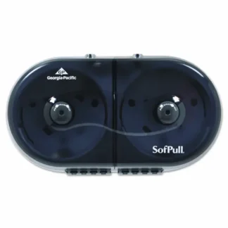 Georgia Pacific® Professional SofPull Mini Centerpull 2-Roll Bath Tissue Dispenser, Smoke