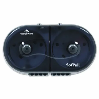 Georgia Pacific® Professional SofPull Mini Centerpull 2-Roll Bath Tissue Dispenser, Smoke