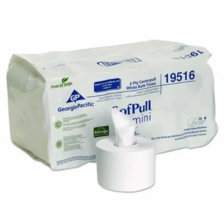 Georgia Pacific® Professional SofPull Mini Centerpull Bath Tissue, Septic Safe, 2-Ply, White, 500 Sheets/Roll, 16 Rolls/Carton