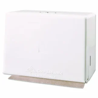 Georgia Pacific® Professional Space Saver Singlefold Towel Dispenser, Steel, White