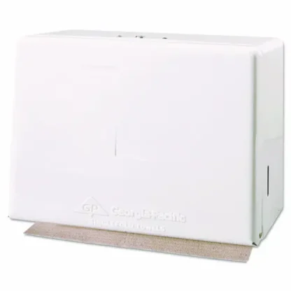 Georgia Pacific® Professional Space Saver Singlefold Towel Dispenser, Steel, White