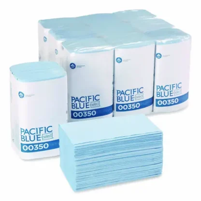 Georgia Pacific® Professional Two-Ply Singlefold Auto Care Paper Wipers, Blue, 250/Pack, 9 Packs/Carton
