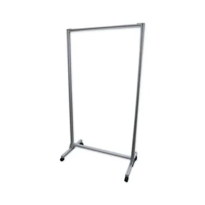 Ghent Acrylic Mobile Divider with Thermometer Access Cutout, Clear