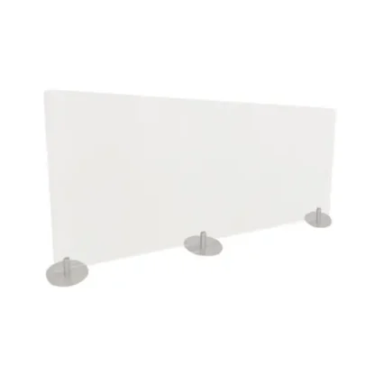 Ghent Desktop Free Standing Acrylic Protection Screen, Frosted, 59" x 5" x 24"