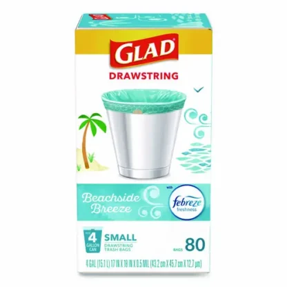 Glad® OdorShield® Small Drawstring Trash Bags
