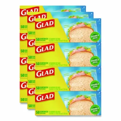 Glad® Zipper Food Storage Plastic Sandwich Bags
