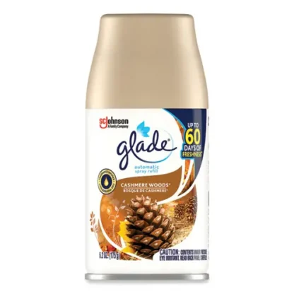 Glade® Automatic Air Freshener, Cashmere Woods, 6.2 oz, 4/Carton