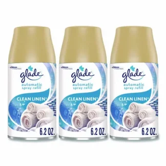 Glade® Automatic Air Freshener Refill, Clean Linen, 6.2 oz Can, 3/Pack