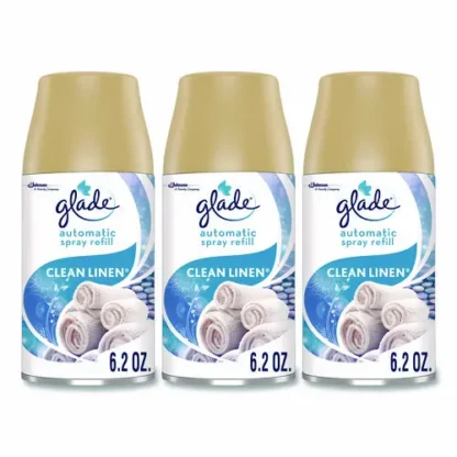 Glade® Automatic Air Freshener Refill, Clean Linen, 6.2 oz Can, 3/Pack