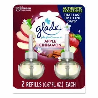 Glade® PlugIns Scented Oil Refill, Apple Cinnamon, 0.67 oz, 2/Pack