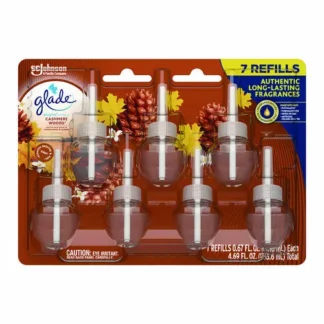 Glade® Plugins Scented Oil Refill, Cashmere Woods, 0.67 oz, 7/Pack