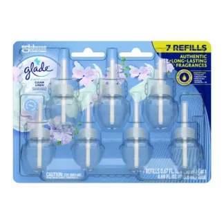 Glade® Plugins Scented Oil Refill, Clean Linen, 0.67 oz, 7/Pack