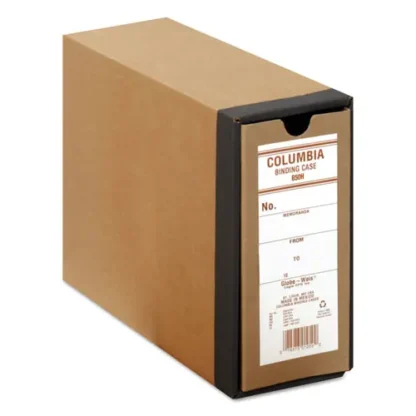 Globe-Weis® COLUMBIA Recycled Binding Case, 2 Rings, 3.13" Capacity, Kraft, 11 x 8.5