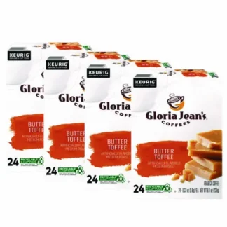 Gloria Jean's® Butter Toffee Coffee K-Cups, 96/Carton