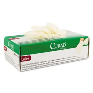 Latex Powder-Free Exam Gloves, Medium