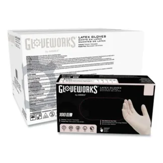 GloveWorks® by AMMEX® Latex Disposable Gloves