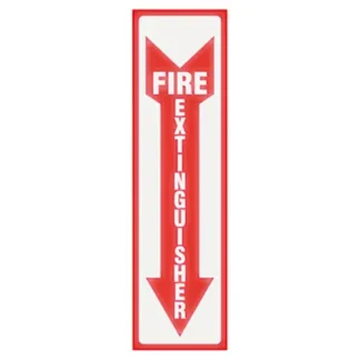 Glow In the Dark Fire Extinguisher Sign