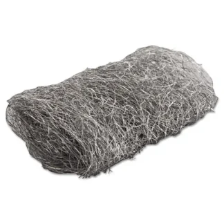 GMT Industrial-Quality Steel Wool Hand Pads, #4 Extra Coarse, Steel Gray