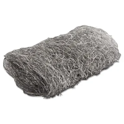 GMT Industrial-Quality Steel Wool Hand Pads, #4 Extra Coarse, Steel Gray
