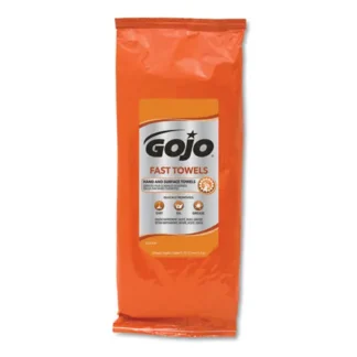 GOJO® FAST TOWELS Hand Cleaning Towels, Fresh Citrus, Blue, 60 Towels/Pack, 6 Packs/Carton
