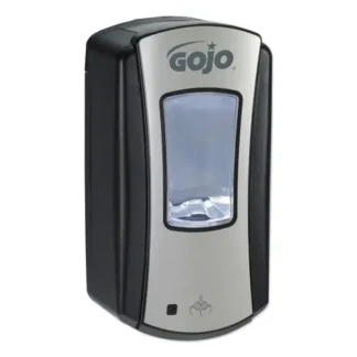 GOJO® LTX-12 Touch-Free Dispenser, Brushed Chrome/Black