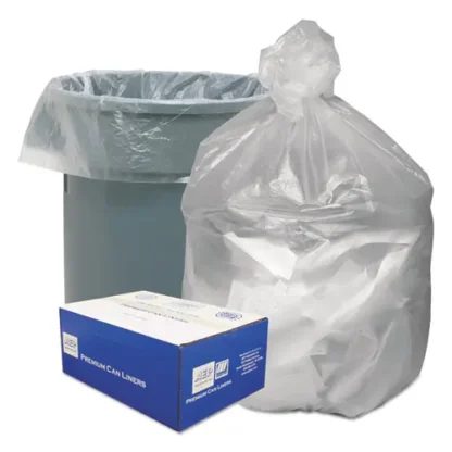 Good 'n Tuff® Waste Can Liners, 30 gal, 8 mic, 30" x 36", Natural