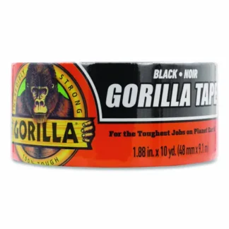 Gorilla® Gorilla Tape, Black, 1.88" x 10 yds, 3" Core